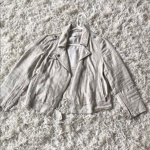 Loft Linen Moto Jacket